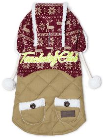 Touchdog Snowadayz Pom Pom Pet Hooded Sweater (size: X-Small - (JKTD8YRDXS))