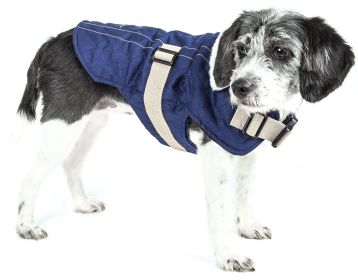 Touchdog Original Sherpa-Bark Designer Fashion-Forward Dog Coat (size: large)